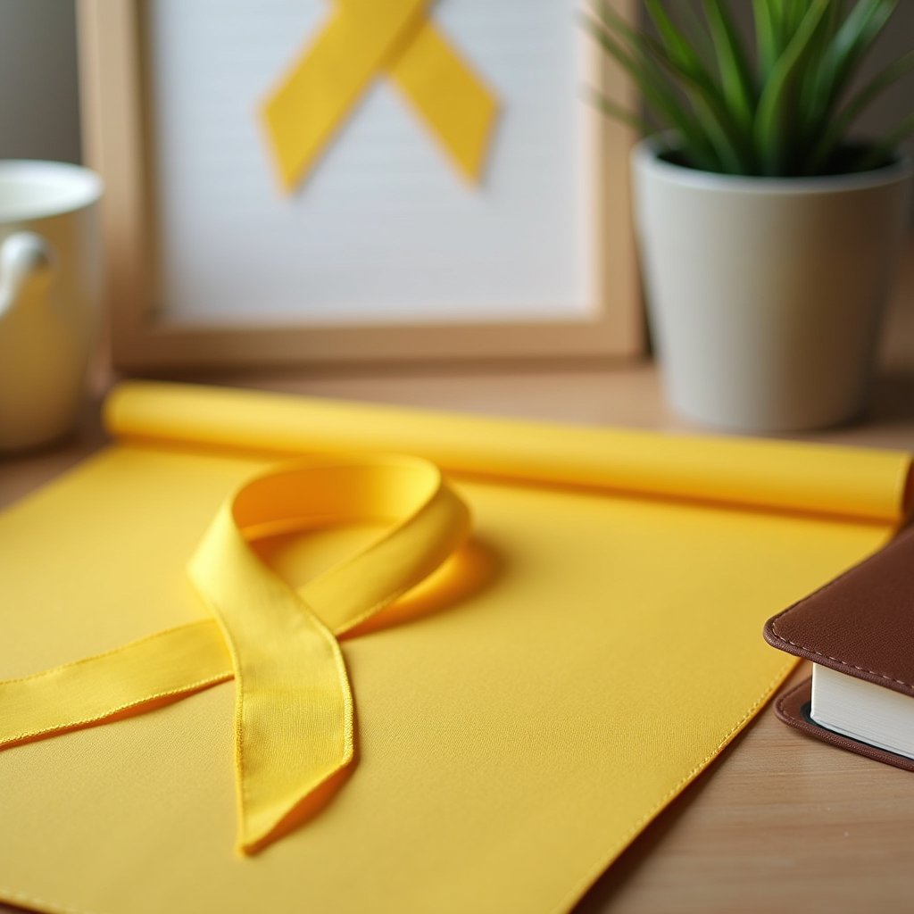 yellow symbolizes hope and support