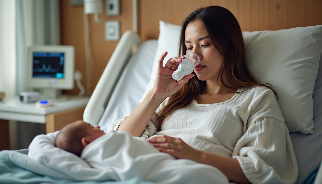 safe postpartum nitrous oxide use