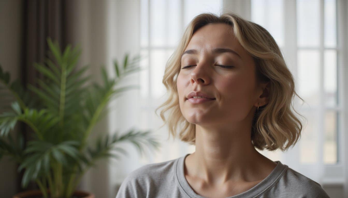 grounding technique calms anxious thoughts