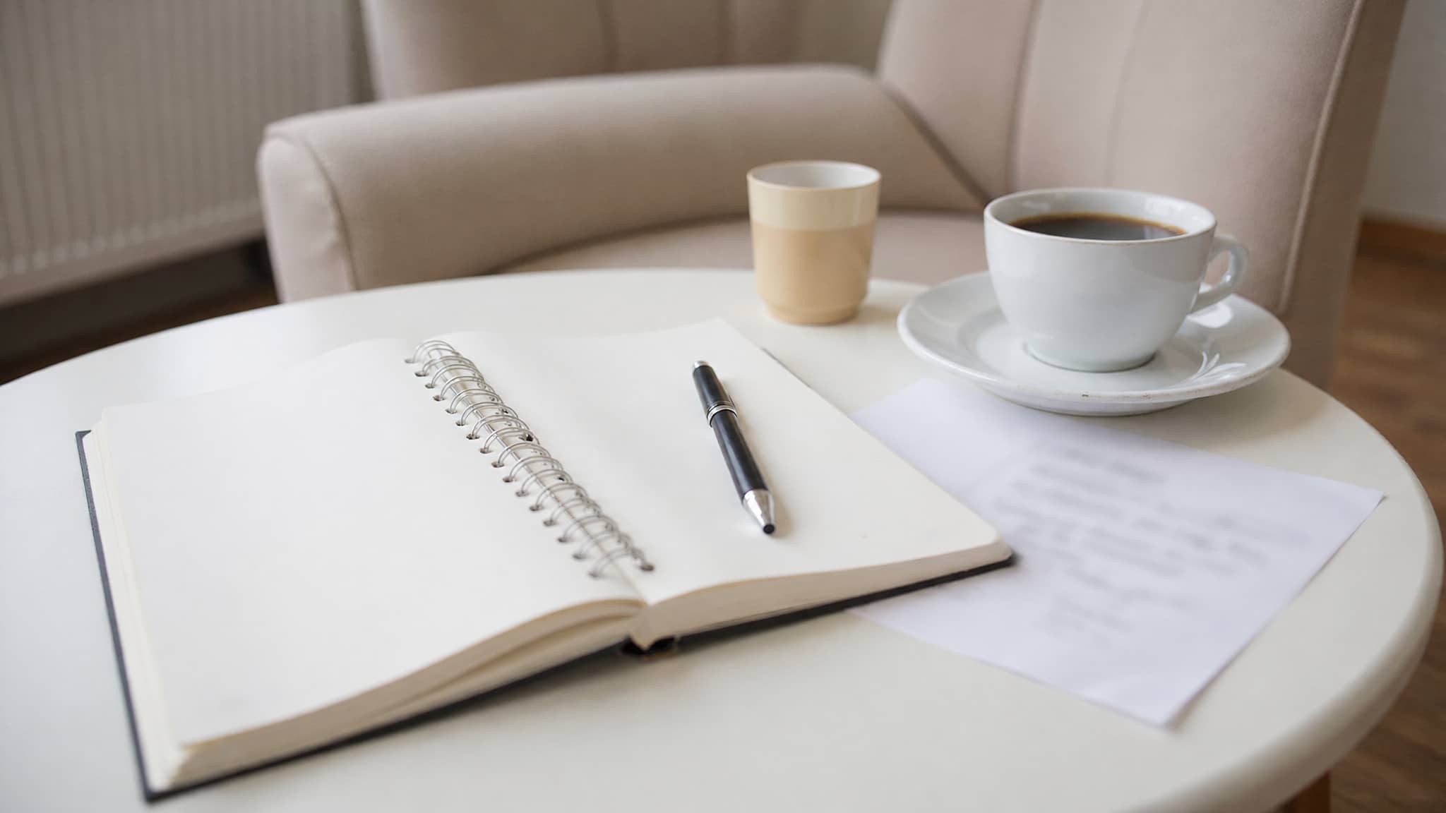 prepare notes on events patterns priorities intentions