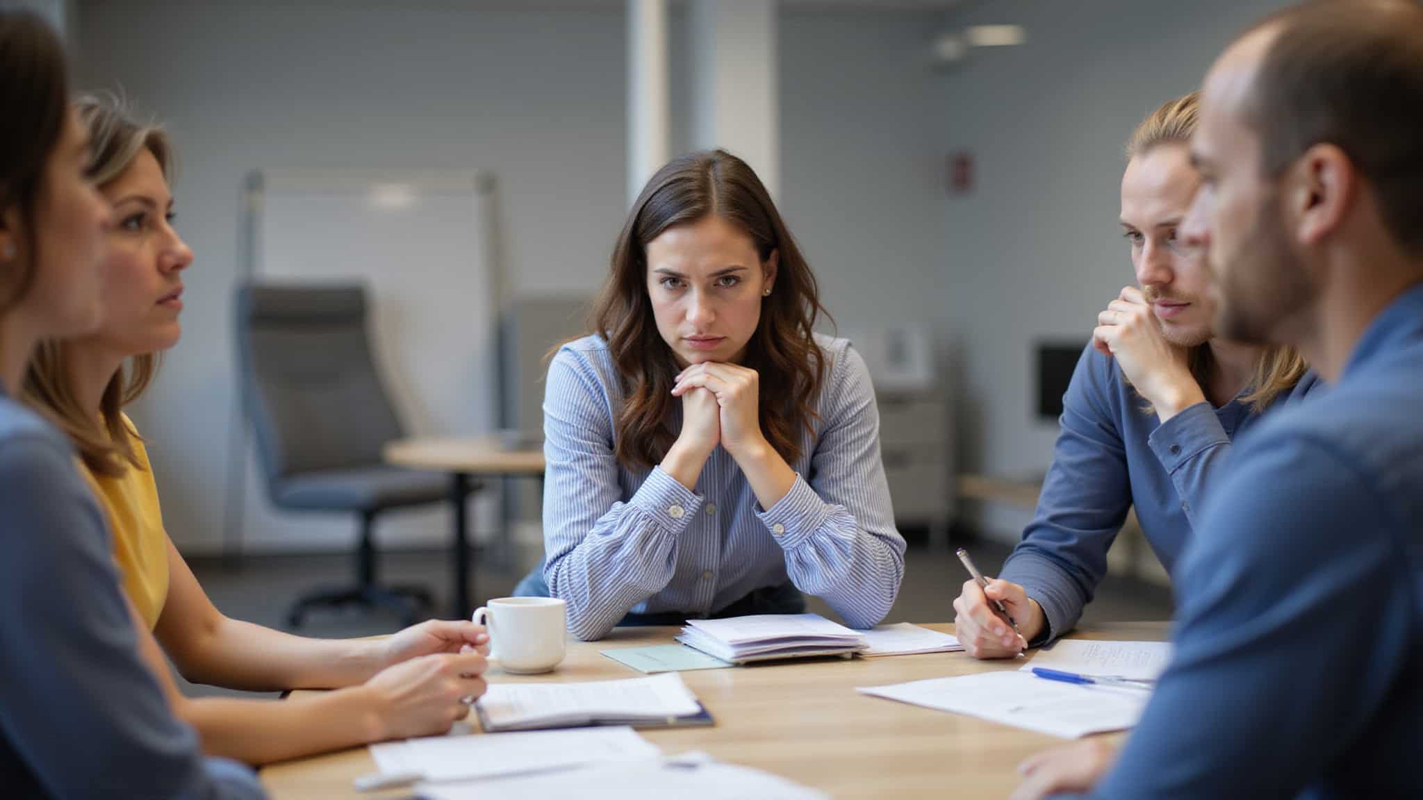 social anxiety in workplace meetings