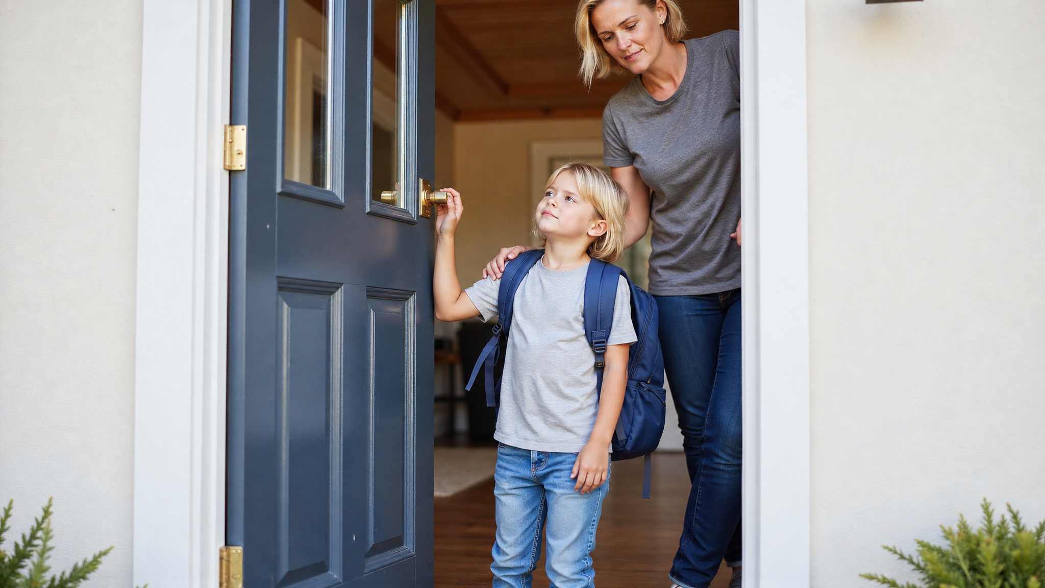 parents supporting child facing school refusal anxiety